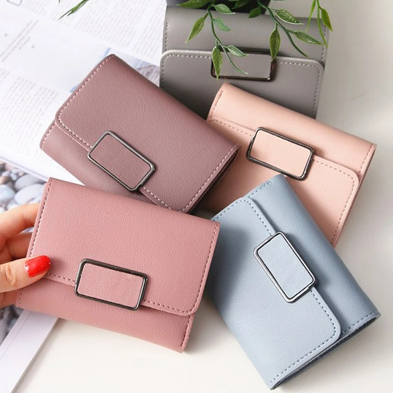 

New Arrival Wallet Short Women Wallets Zipper Purse Patchwork Fashion Panelled Wallets Trendy Coin Purse Card Holder Leather