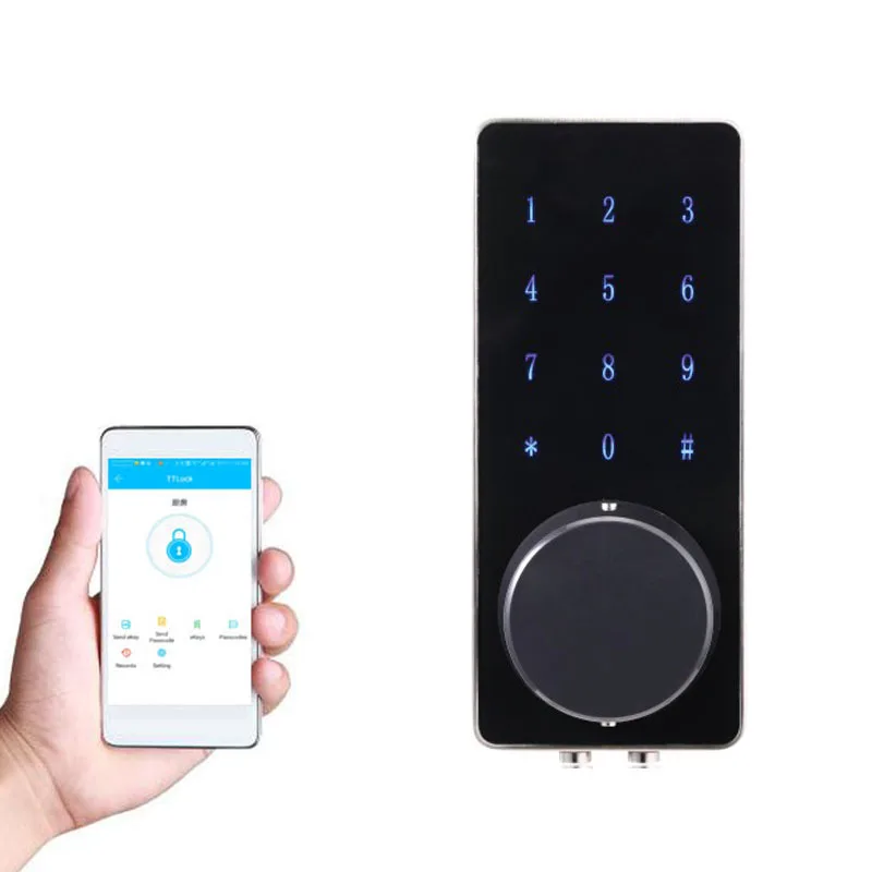 Discount Chance of  Electronic Bluetooth Smartcode Digital Door Lock Keyless Touch Password Deadbolt For Hotel and Apar
