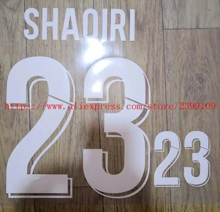 KEITA FIRMINO MANE M.SALAH SHAQIRI nameset patch badge - Цвет: Безникелевый белый