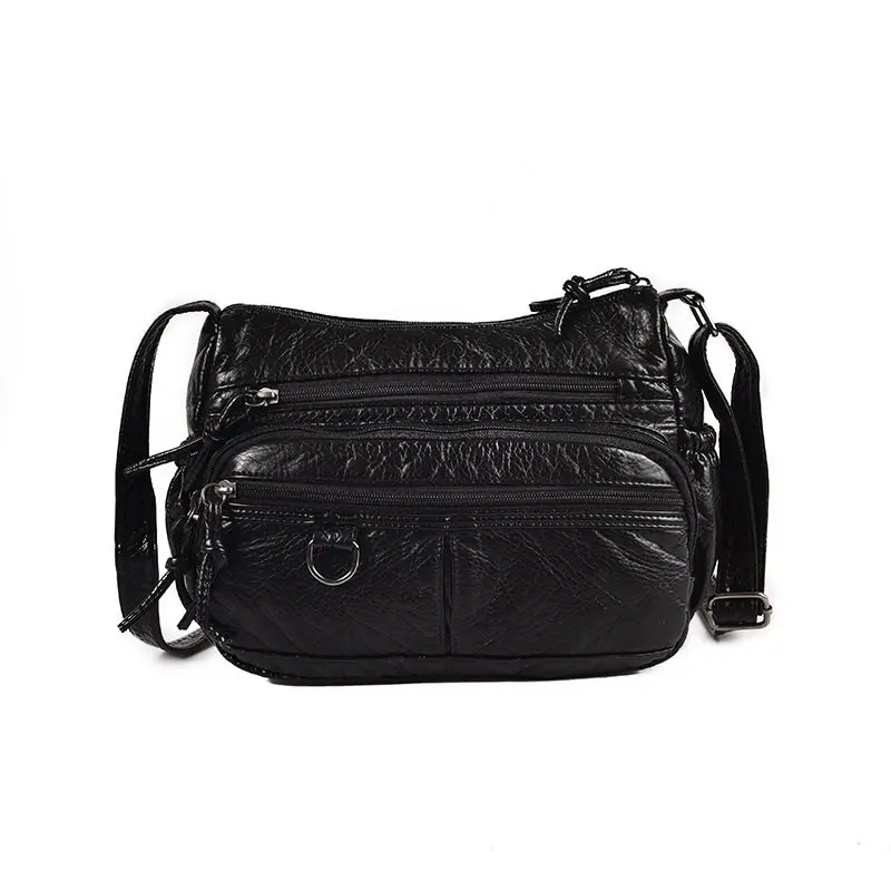  Annmouler Women Small Bag Pu Leather Crossbody Bag Multipockets Soft Washed Leather Shoulder Bag 2  - 32976087236