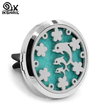 IKSNAIL автомобильный освежитель воздуха, твердый аромат, милый Дельфин, полый дизайн, украшение, клипса, автомобильный освежитель воздуха, парфюм, эфирное масло, диффузный