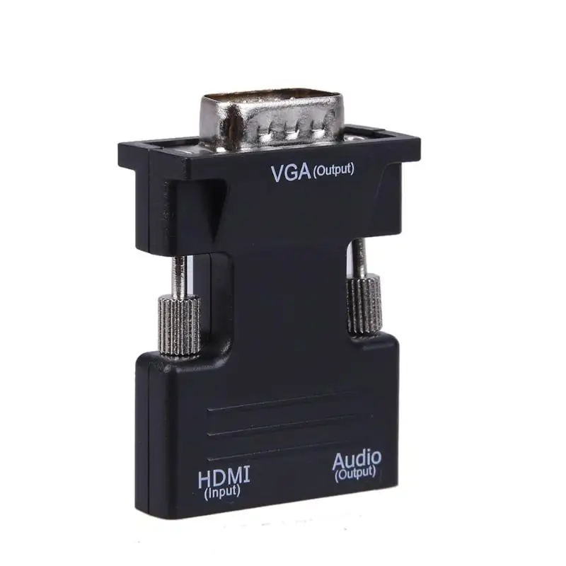 Преобразователь HDMI мама VGA папа с аудио адаптером поддержка 1080P сигнала адаптер