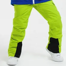 Открытый детский лыжный Штаны теплые и "дышащие" для мальчиков и девочек износостойкие детский лыжный Штаны