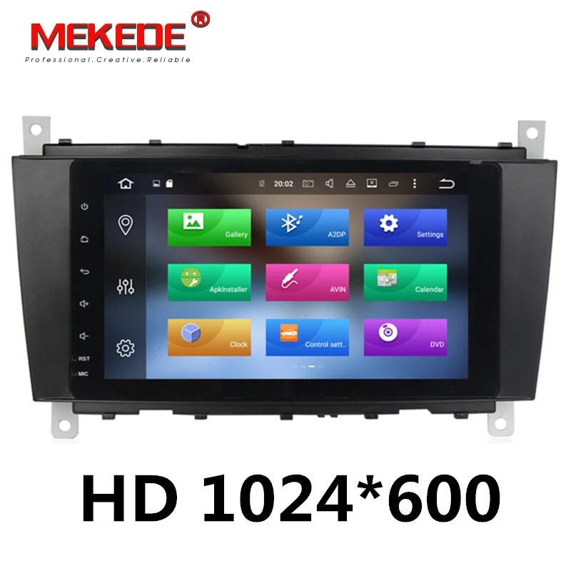 Clearance PX5 Android 8.0 Car Radio GPS Navigation for Mercedes Benz C Class W203 2004-2007 c200 C230 C240 C320 C350 CLK W209 2005 player 2