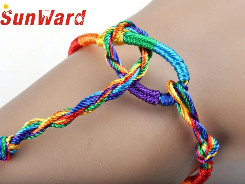 

OTOKY Hot Sale 2018 40Pcs Wholesale Jewelry Lot Braid Strands Friendship Cords Handmade Bracelets Drop Shipping Mar5