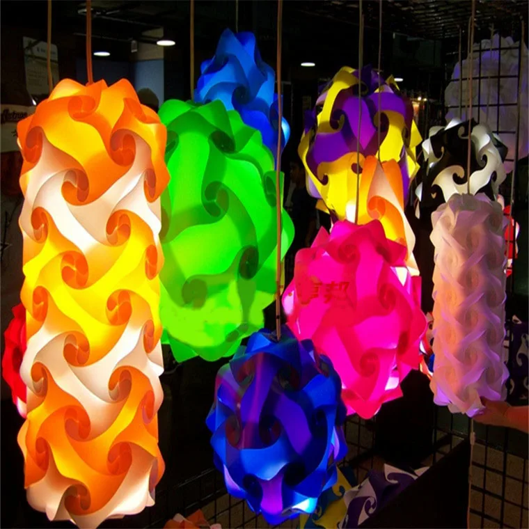 Dia.25cm/30cm/40cm Novelty DIY Modern Ball IQ Jigsaw Lamp Puzzles