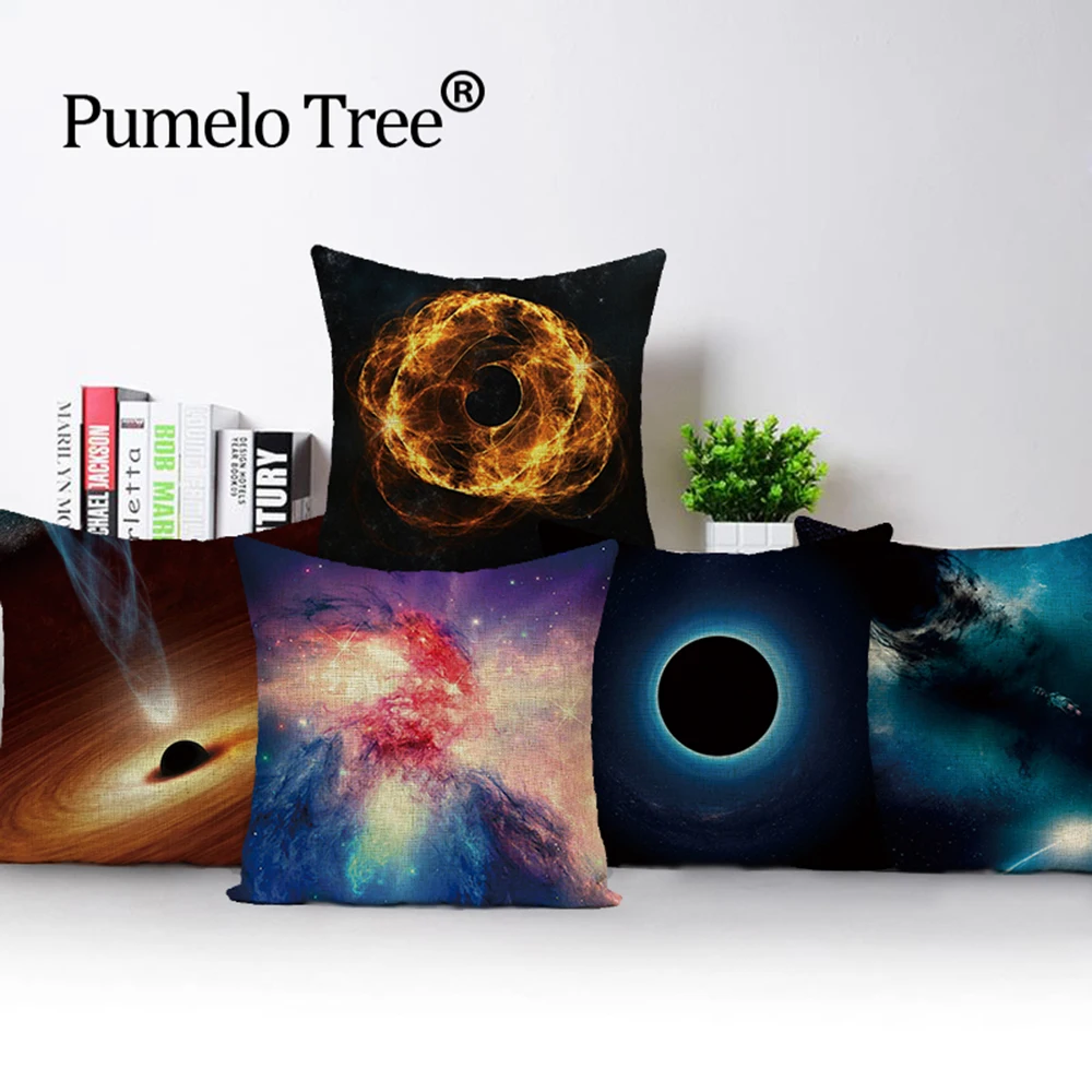 

Fantasy Black Hole Cushion Cover Space Universe Throw Pillows Case New Star Science Home Decor Sofa Decorative Pillow Cases
