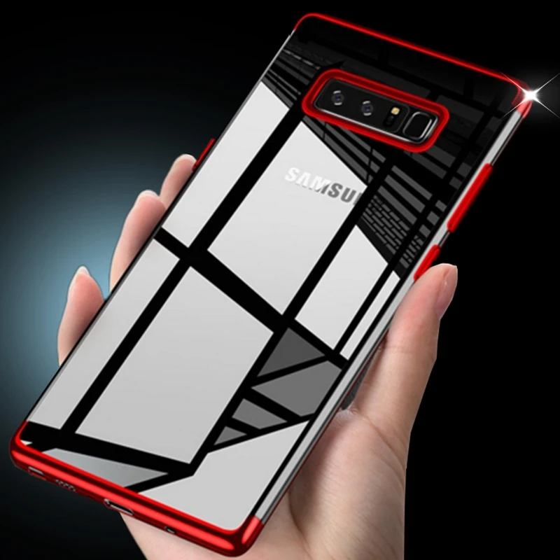 

For Samsung Galaxy J3 J5 J7 J2pro A5 A3 A7 A8Plus A6 A9 2016 2017 2018 Clear Cover For Galaxy S9 S8 Plus Note8 Plating TPU Case