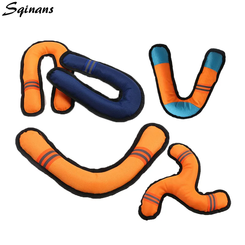 Sqinans 4 تصاميم الكلب جلب اللعب في الهواء الطلق الحيوانات الأليفة التدريب دغة مقاومة أكسفورد النسيج تحلق القرص الكلب مضغ لعبة الحيوانات الأليف...