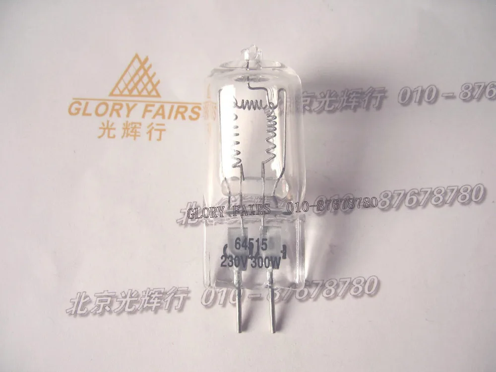 

Selected,64515 230V300W GX6.35 halogen lamp,220V 230V 240V 300W video photo light bulb,to OSRAM
