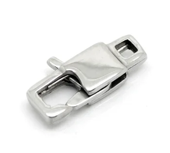 

5PCs Silver Tone Clasp Stainless Steel Lobster Clasps For Necklaces Bracelets DIY Accessories For Jewelry Making 15x7mm