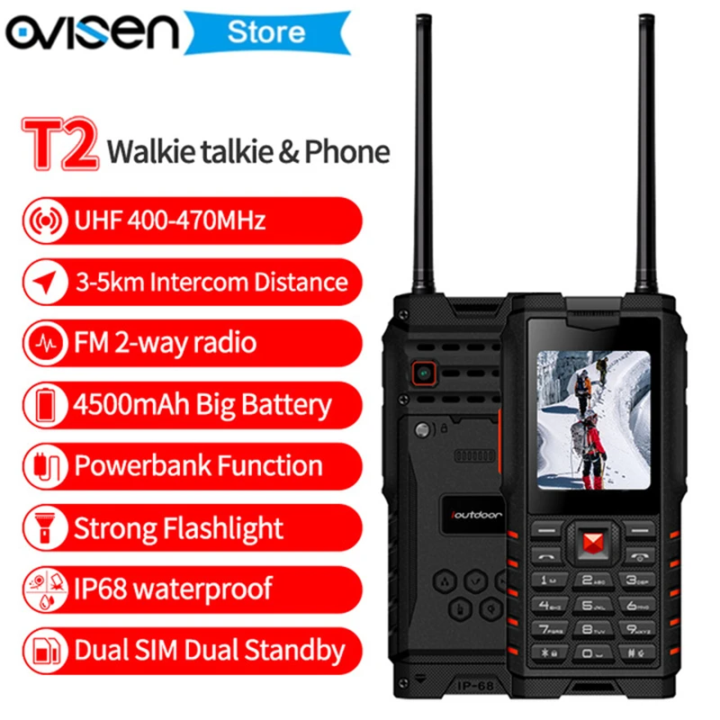 Ioutdoor T2 иди и болтай Walkie Talkie “иди телефон двухстороннее радио УВЧ IP68 влагостойкий
