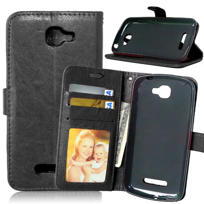 Чехол книжка из искусственной кожи в стиле ретро для Alcatel One Touch Fierce 2 7040T 7040N|phone