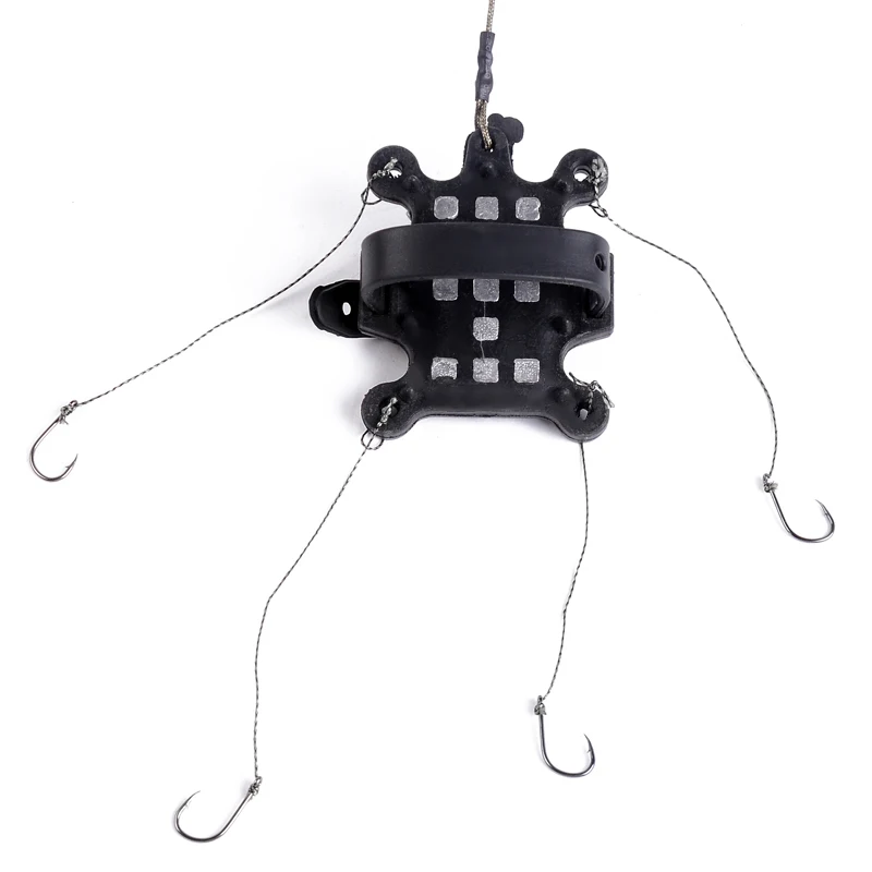 

FISH KING 3pcs/lot Size:30g/40g/50g Carp Fishing Bait Cage With Lead Sinker Artificial Lure With Swivel Line Hooks