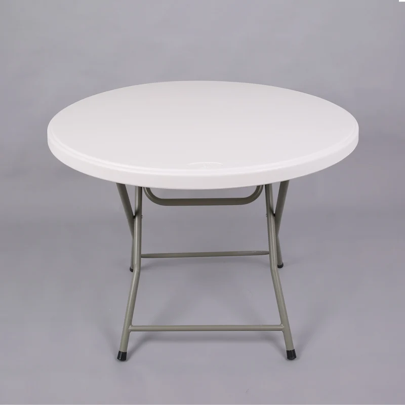 

HDPE plastic round folding table for hotels restaurant home and outdoor 95Y