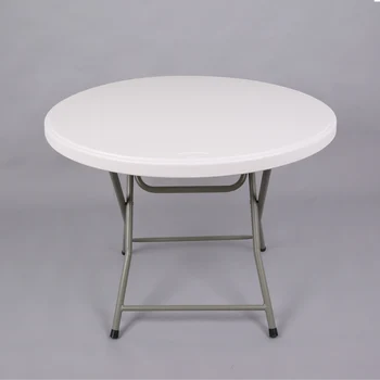 

HDPE plastic round folding table for hotels restaurant home and outdoor 95Y