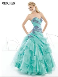 Ball Gown Quinceanera Dresses 2019 Sweet 16 Dresses Turquoise Debutante Gown Pick Up Vintage vestido de 15 anos robe de bal doce Ball Gown Quinceanera Dresses 2019 Sweet 16 Dresses Turquoise Debutante Gown Pick Up Vintage vestido de 15 anos robe de bal doce