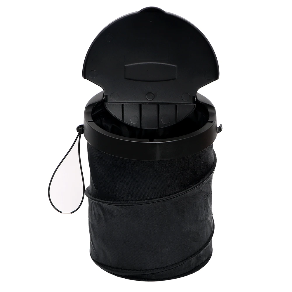 YOSOLO Storage Box Hook Pop-up Dust Rubbish Case Hanging Car Organizer Folding Garbage Bin Car Trash Leak proof Portable Bags