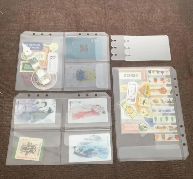 

A5 PVC Flap Pocket for 6-Hole Loose-leaf Notebook Collection PVC Pocker