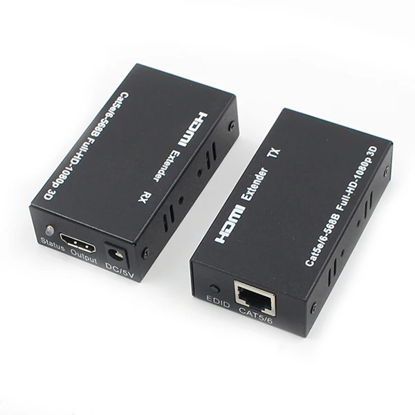 HDMI удлинитель сетевого кабеля ретранслятор через один разъем Cat5E/6 RJ45 EU|Кабели HDMI|