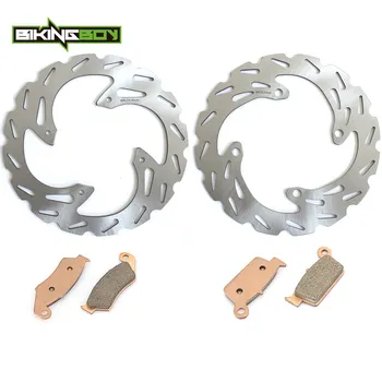 

BIKINGBOY Front Rear Brake Discs Rotors Disks + Pads for Kawasaki KX250F KX450F 06 07 08 09 10 11 12 13 14 KXF 250 KX-F 450
