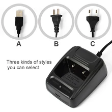 US/EU/USB Walkie Talkie Unique Battery Charger Baofeng Transportable Two Approach Radio BF- 888S Equipment DC5V-500mA