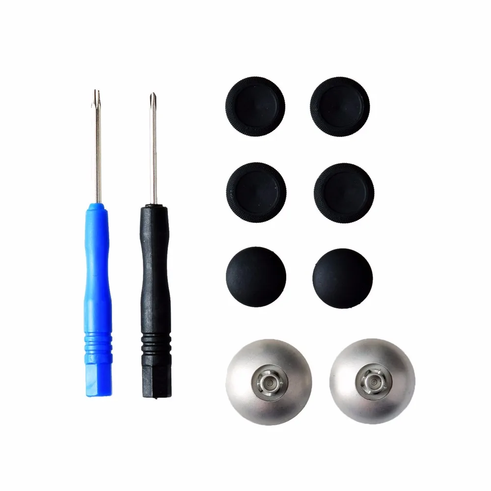 8 in 1 Custom Thumbstick Set with Tools for PS4 for Dualshock 4 for