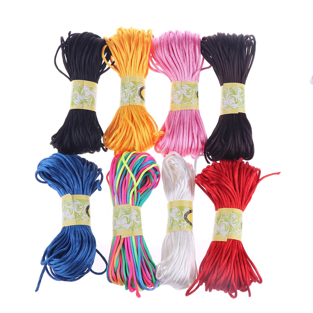 1 рулон, 20 м, китайский сатиновый нейлоновый плетеный шнур с узлом, раме, бисероплетение, трещотка, шнуры, сделай сам, хороший подарок, вечерние украшения