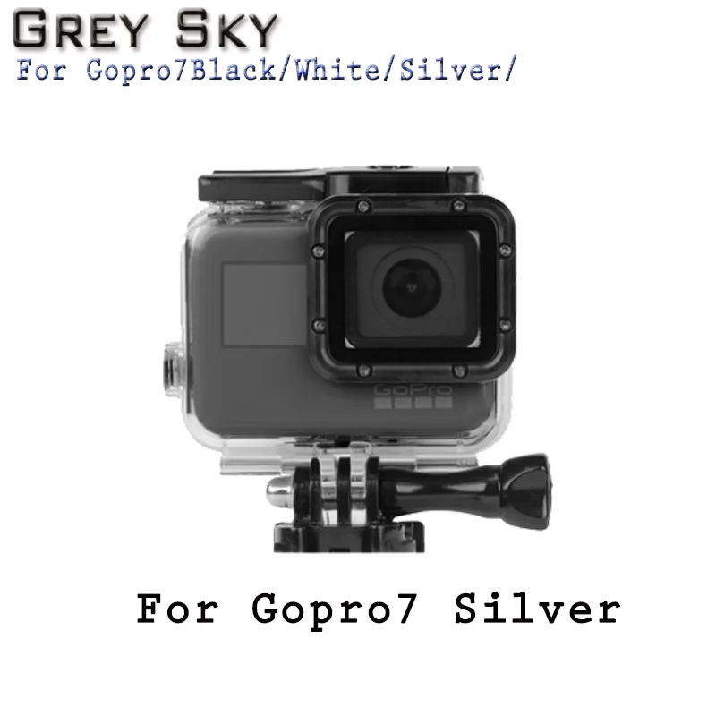 Водонепроницаемый чехол с сенсорным экраном для GoPro Hero 7 Black Go Pro Hero7 серебристый/белый защитный чехол для камеры аксессуары для крепления