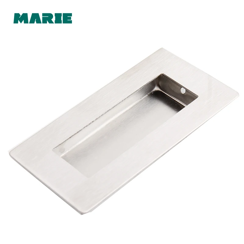 Stainless Steel 304 square handle invisible Recessed furniture Handle conceal drawer flush pull