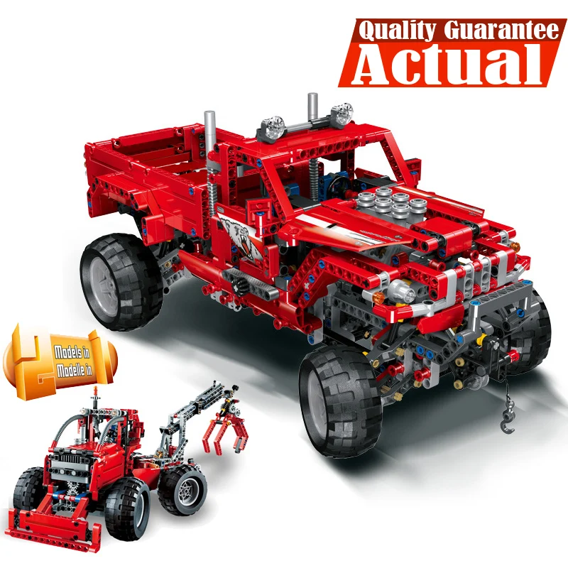

LELE 38038 Customised Pick-Up Technic Model Building Blocks Bricks Toys Enlighten For Boys oyuncak Compatible legoINGly 42029