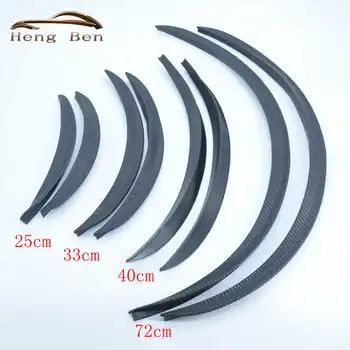 

HB 2Pcs/set Carbon Fibre Style Fender Flares Universal Arch Wheel Eyebrows Protect Ant-Scratch
