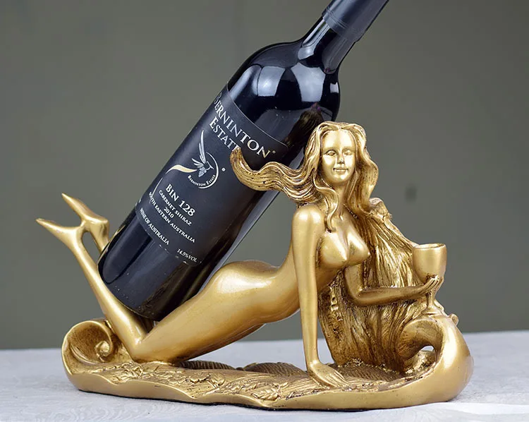 Buy Wholesale China Hot-selling Polyresin Golden Dragon Wine Champagne  Bottle Holder Tabletop Wine Stands & Wine Bottle Holder at USD 5.45