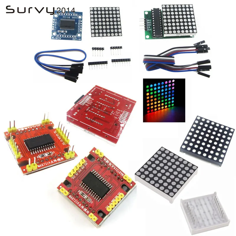 MAX7219 dot matrix module microcontroller for arduino DIY KIT | Электронные компоненты и принадлежности