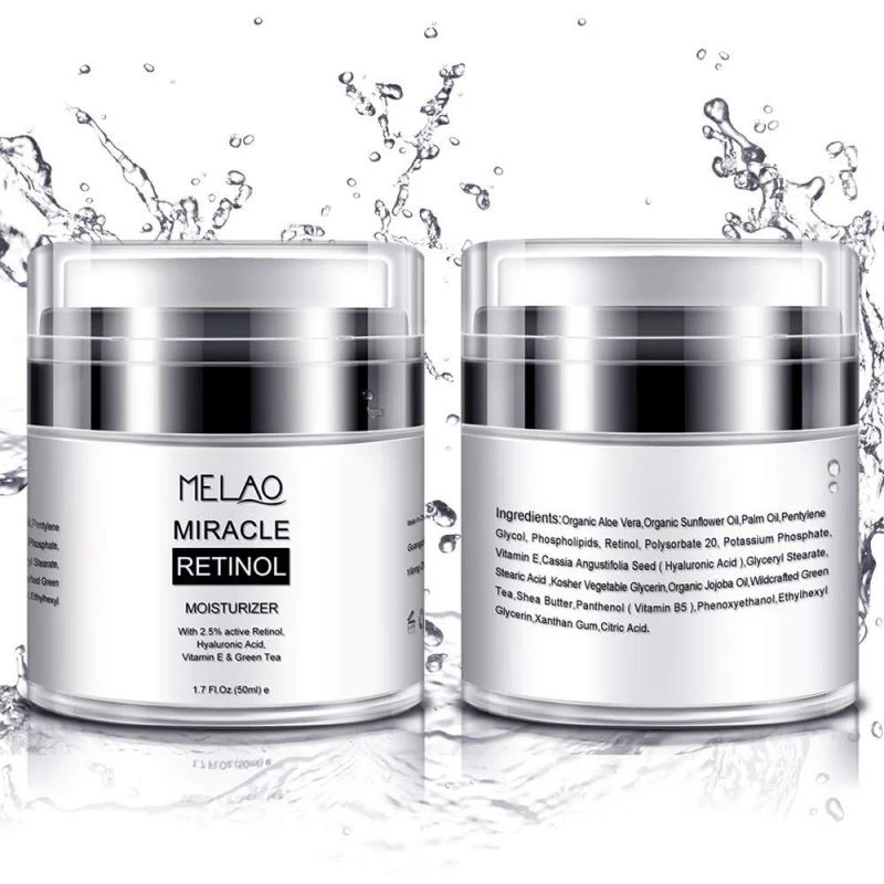 spesifikasi Baru Melao Retinol 2.5% Pelembab Krim Anti Penuaan dan Mengurangi Kerutan dan Garis Halus Siang dan Malam Retinol Cream Kecantikan