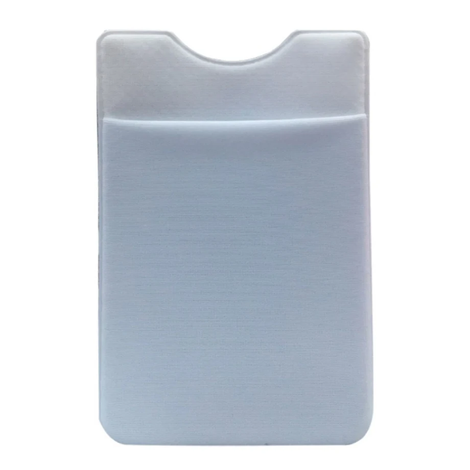 Модный Эластичный лайкровый клей для сотового телефона ID кредитный держатель для карт женский стикер Карманный Кошелек Чехол Держатель для карт# K - Цвет: 04 White