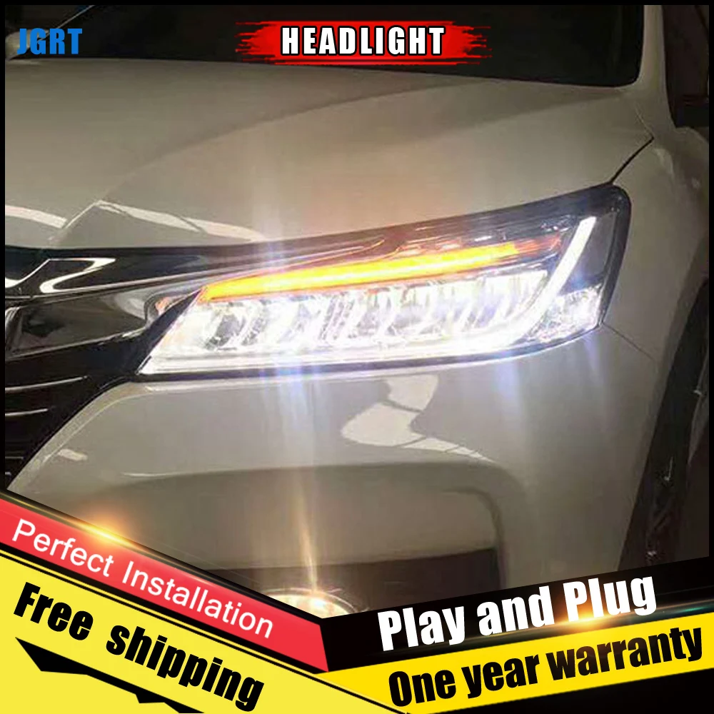 2PCS Car Style LED headlights for Honda Accord 2016 for Accord head