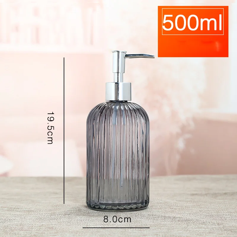 Billige Seife Shampoo Dispenser Flüssigkeit Hand Seife Flasche mit Edelstahl Pumpe für Bad Küche P7Ding