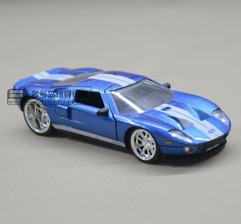 JADA 1:32 высокая имитация сплава модель автомобиля синий Ford GT 2 открытые двери