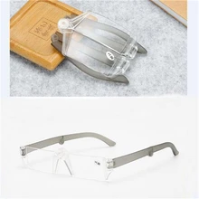 Складные очки без оправы для чтения, лупа, удобный стиль Beetle, очки для чтения из смолы для пожилых людей+ 1,0+ 1,5+ 2,0 до+ 4,0