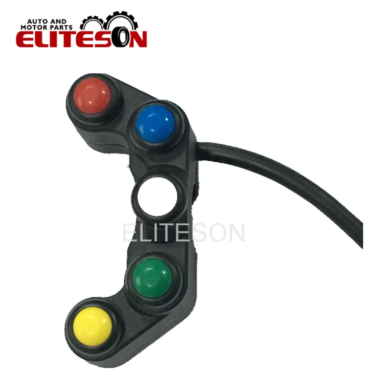 Eliteson 1 шт. мотоциклетный переключатель 8 кнопок 22 мм руль выключен выключатель