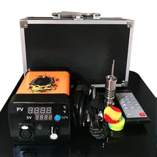 Портативный пульт дистанционного Enail Электрический Dab ногтей E маникюрные наборы TC PID цифровой терморегулятор с Ti Титан для стеклянный Бонг 0C