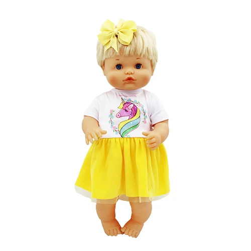 Набор платьев ярких цветов, Одежда для кукол, подходит для 42 см, кукла Nenuco, Nenuco su Hermanita, аксессуары для кукол