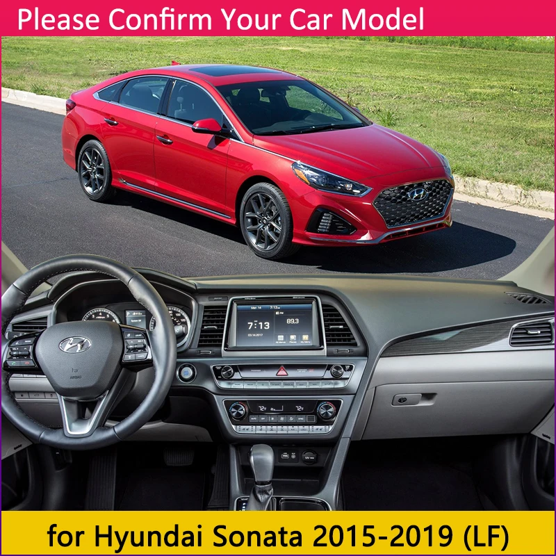 Для hyundai Sonata LF Противоскользящий коврик на приборную панель солнцезащитный коврик для защиты ковров автомобильные аксессуары