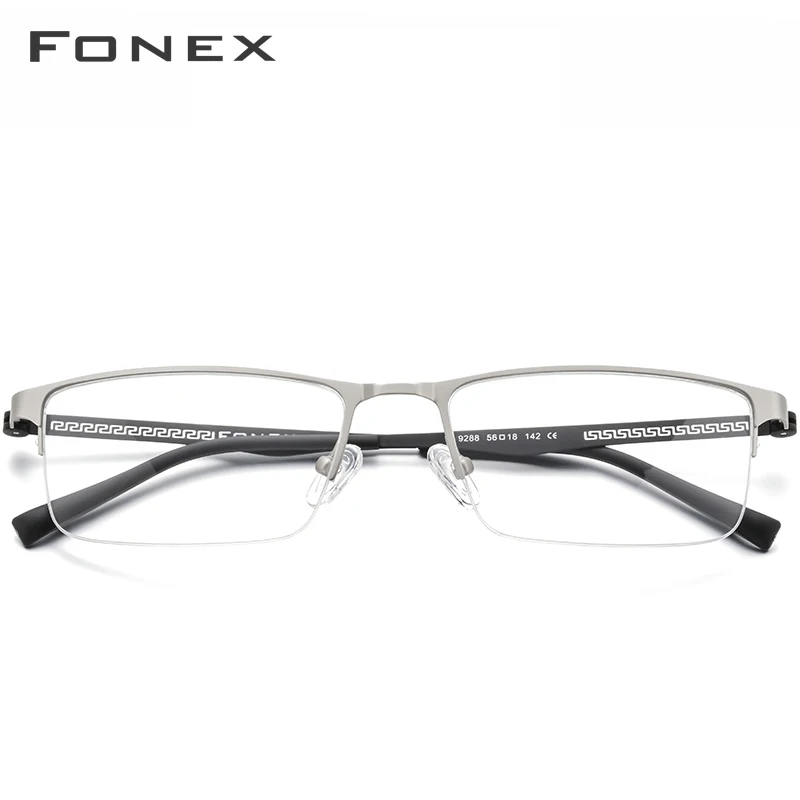FONEX мужская оправа для очков Прямоугольная по рецепту при близорукости