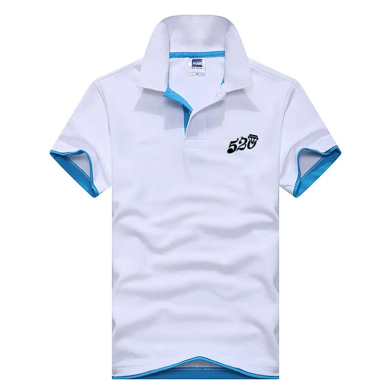 

2019 summer new short sleeve POLO shirt men's fashion brand POLO shirt men's brand knit cotton casual slim shirt T