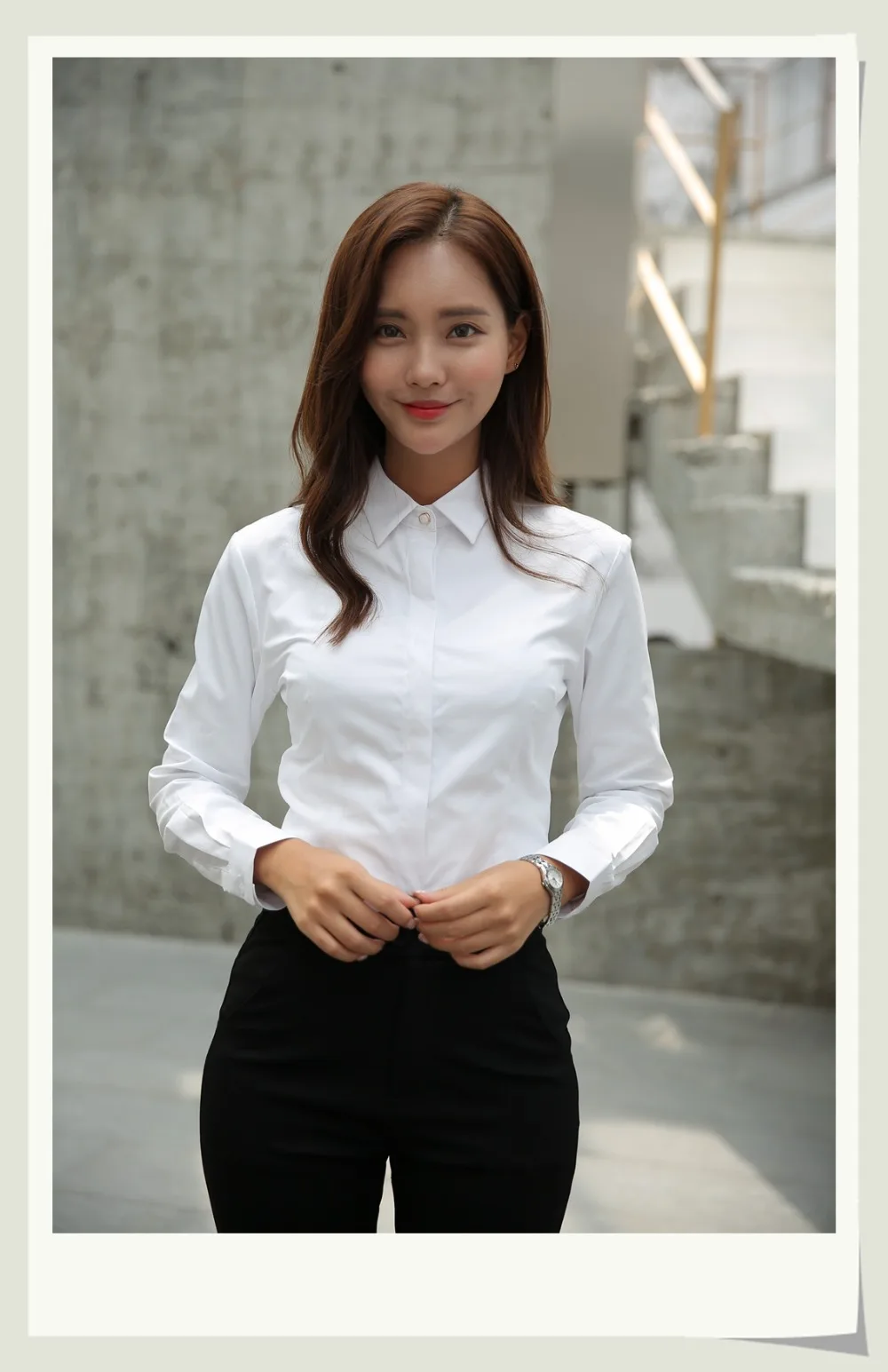 Зимняя женская плотная теплая блузка с длинным рукавом, рубашки для работы, одноцветные, белые, синие, официальные блузки, топы размера плюс