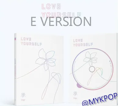 

[MYKPOP]~100% OFFICIAL ORIGINAL~KPOP BOYS Album: LOVE YOURSELF - HER, CD+Booklet+Post Card+Sticker KPOP Item SA19052804 - E Version