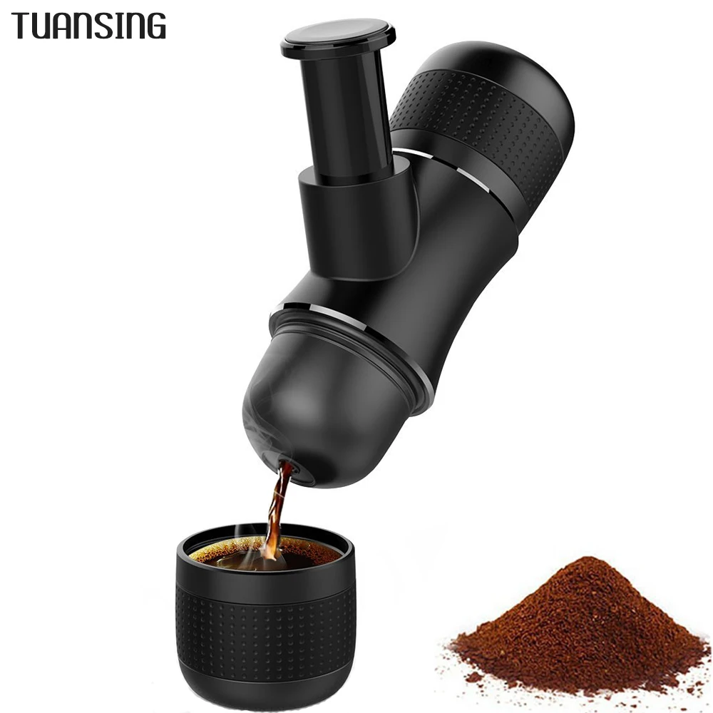 

TUANSING Portable Coffee Maker Handheld Manual Pressure Coffee Machine Mini Espresso Maker for Home Office Travel Outdoor