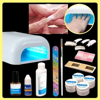 

Nail Kit/manicure set + 36W UV Lamp For Nail Art Decoration Free Shipping